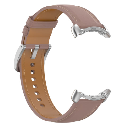 For Google Pixel Watch Leather Embossed Sewing Watch Band(Pink) by bashfashion