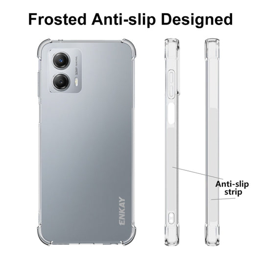 For Motorola Moto G 5G 2023 ENKAY Transparent TPU Shockproof Phone Case by ENKAY