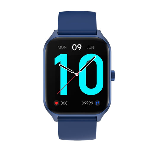 P58 1.96 inch Color Screen Smart Watch Support Heart Rate Monitoring / Blood Pressure Monitoring(Blue) by bashfashion