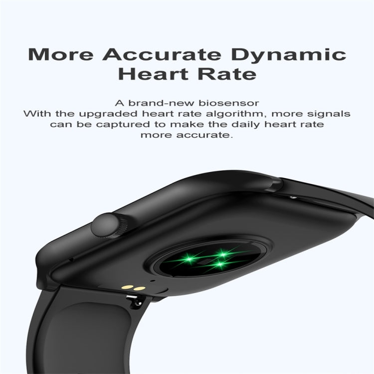 P58 1.96 inch Color Screen Smart Watch Support Heart Rate Monitoring / Blood Pressure Monitoring(Gold) by bashfashion