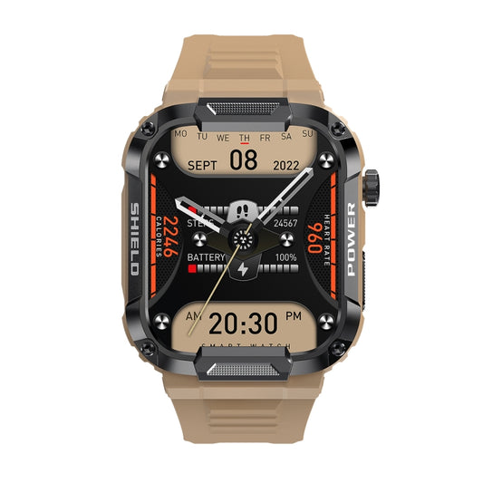 MK66 1.85 inch Color Screen Smart Watch,Support Heart Rate Monitoring / Blood Pressure Monitoring(Yellow) by bashfashion