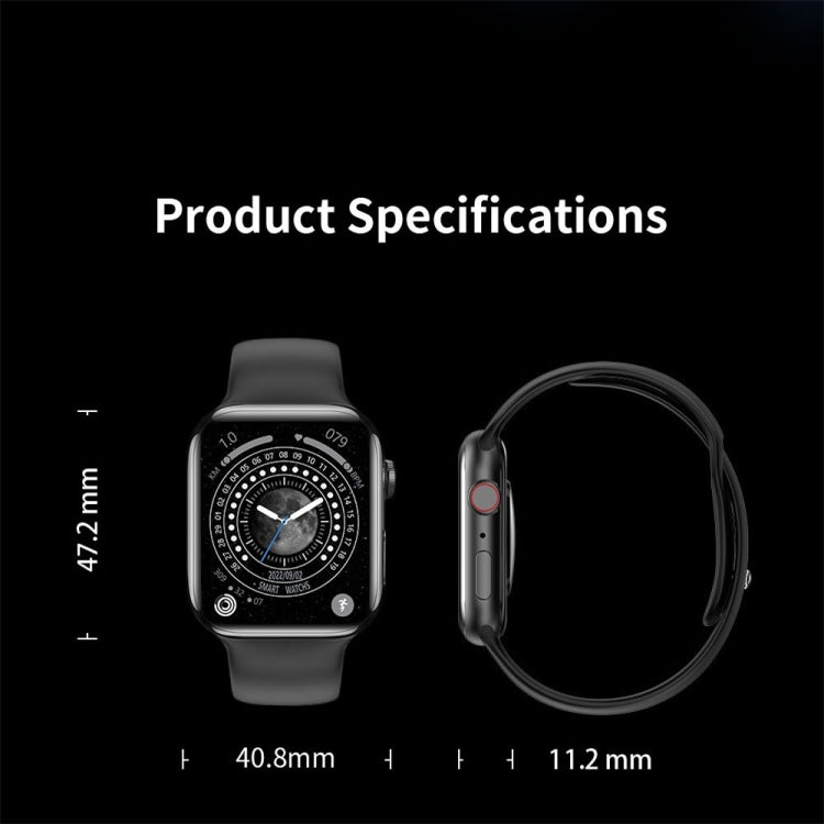 U8 Pro 2.09 inch Color Screen Smart Watch,Support Heart Rate Monitoring / Blood Pressure Monitoring(Black) by bashfashion