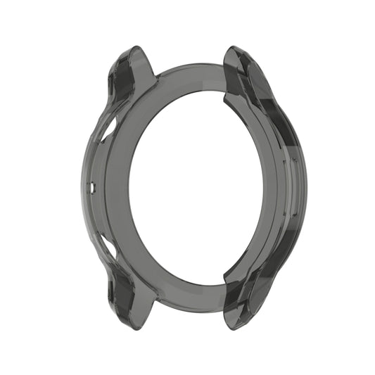 For Ticwatch Pro 3 Ultra TPU Color Transparent Half Wrapped Protective Shell(Transparent Black) by bashfashion