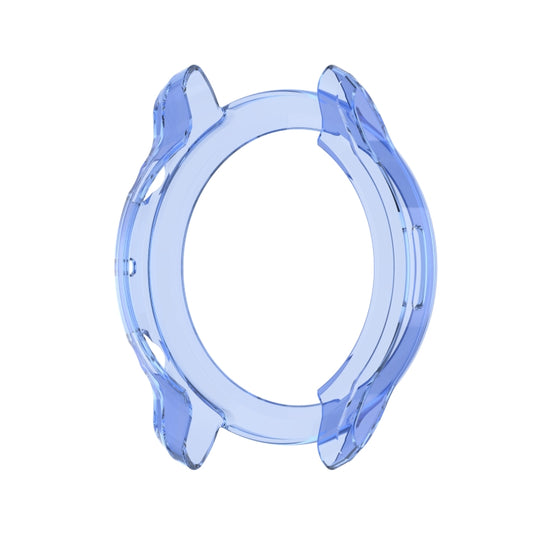 For Ticwatch Pro 3 Ultra TPU Color Transparent Half Wrapped Protective Shell(Transparent Blue) by bashfashion