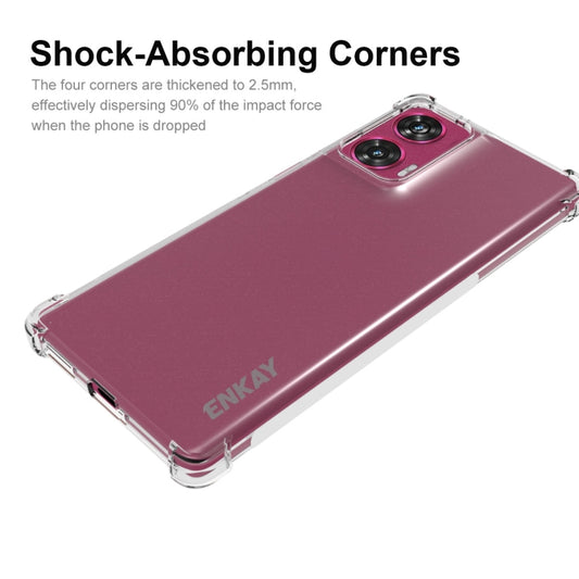 For Motorola Edge 50 Fusion ENKAY Hat-Prince Transparent TPU Shockproof Phone Case by ENKAY