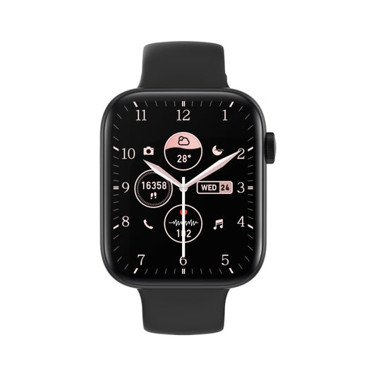 P59 2.01 inch Color Screen Smart Watch,Support Heart Rate Monitoring / Blood Pressure Monitoring / Blood Oxygen Monitoring(Black) by bashfashion