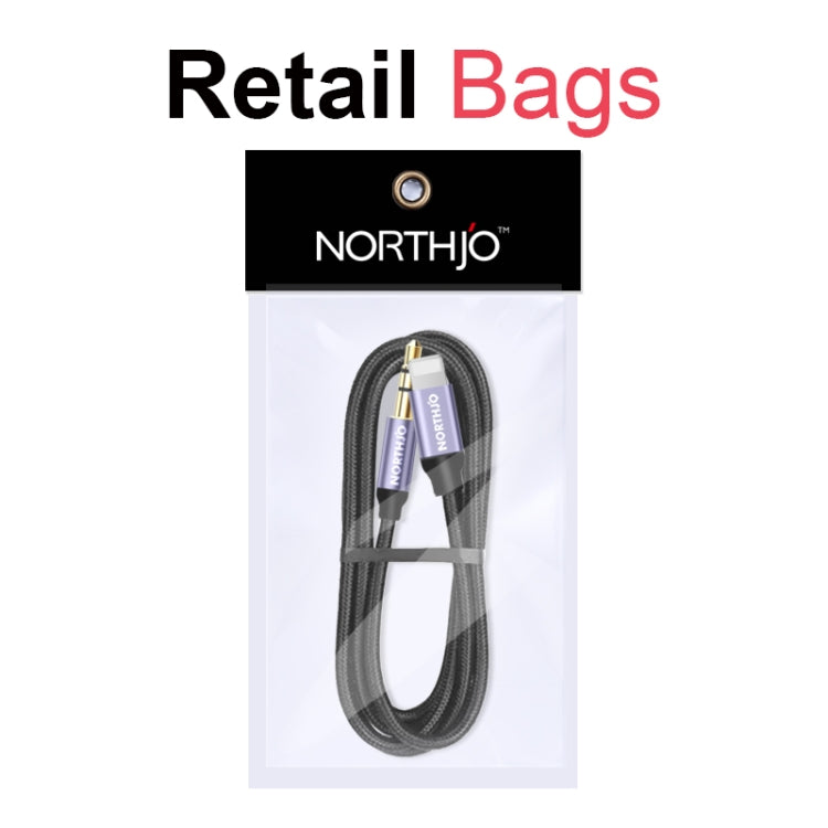NORTHJO LTM03 8 Pin to 3.5mm Audio AUX Jack Cable, Length:1.5m by NORTHJO