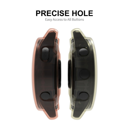 For Garmin Forerunner 265S ENKAY Hat-Prince Transparent TPU Frame Drop Protection Case(Grey) by ENKAY