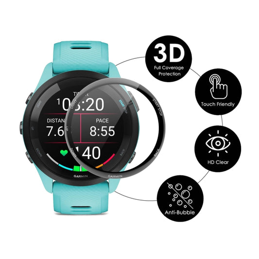 For Garmin Forerunner 265 2pcs ENKAY 3D Full Coverage Soft PC Edge PMMA HD Screen Protector Film by ENKAY