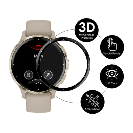For Garmin Venu 3S 5pcs ENKAY 3D Full Coverage Soft PC Edge PMMA HD Screen Protector Film by ENKAY