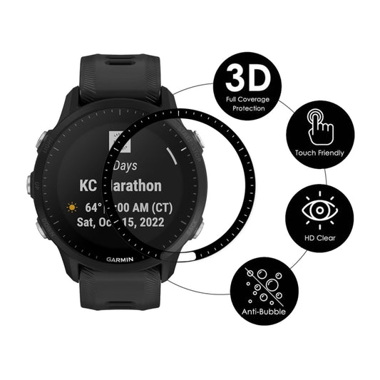 For Garmin Forerunner 955 / 955 Solar 10pcs ENKAY 3D Full Coverage Soft PC Edge PMMA HD Screen Protector Film by ENKAY