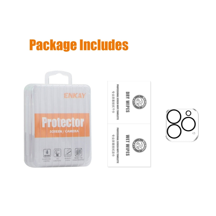 For iPhone 16 Pro / 16 Pro Max ENKAY Hat-Prince 9H Rear Camera Lens Tempered Glass Film by ENKAY