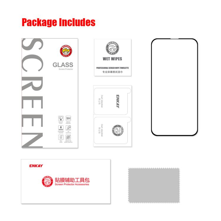 For iPhone 16e ENKAY Full Glue High Aluminum-silicon Tempered Glass Film by ENKAY