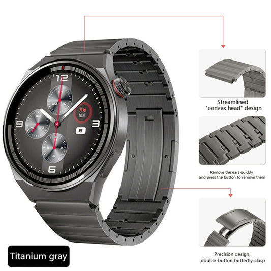 For Huawei Watch GT3 Pro 46mm Titanium Alloy Quick Release Watch Band(Gray) by bashfashion