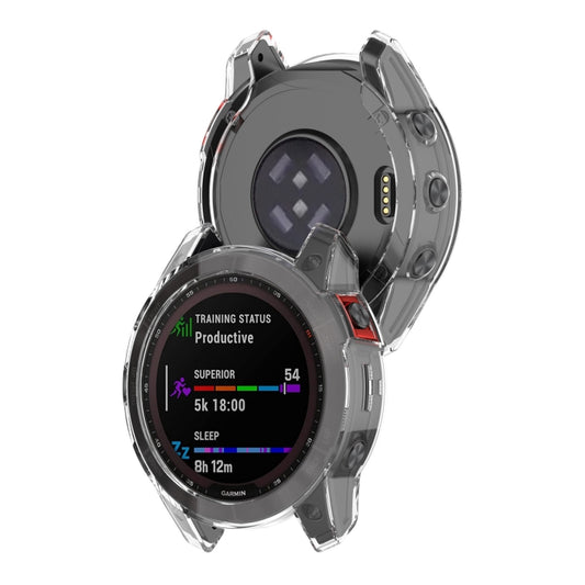 For Garmin Epix Pro 51mm Half-Package TPU Watch Protective Case(Transparent) by bashfashion