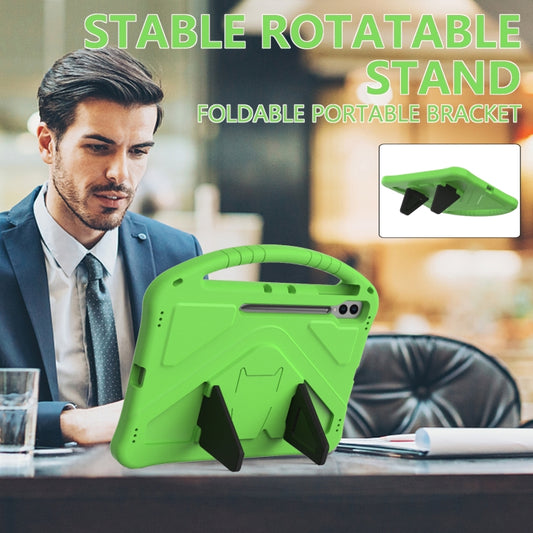 For Samsung Galaxy Tab S10 Ultra 14.6 EVA Shockproof Tablet Case with Holder(Green) by bashfashion