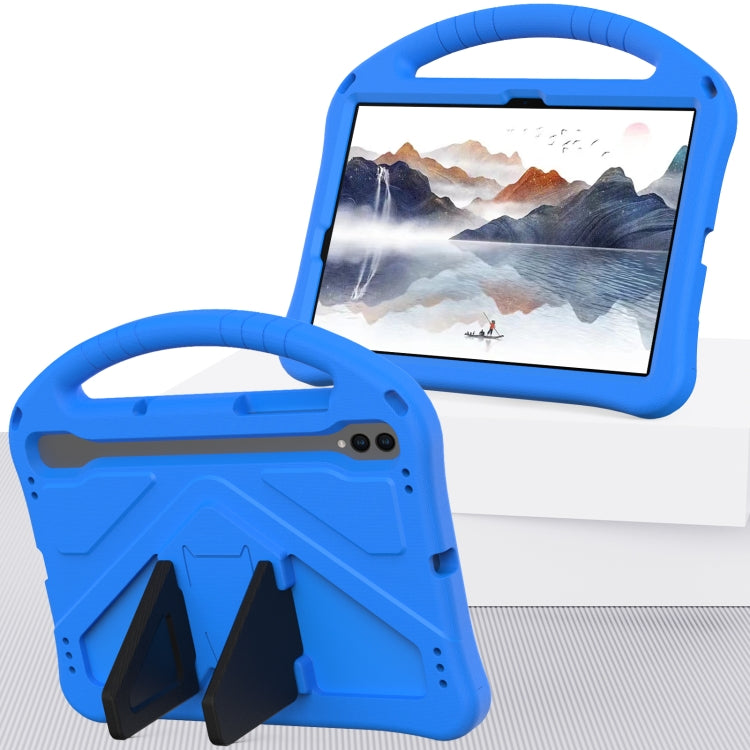For Samsung Galaxy Tab S10 EVA Shockproof Tablet Case with Holder(Blue) by bashfashion