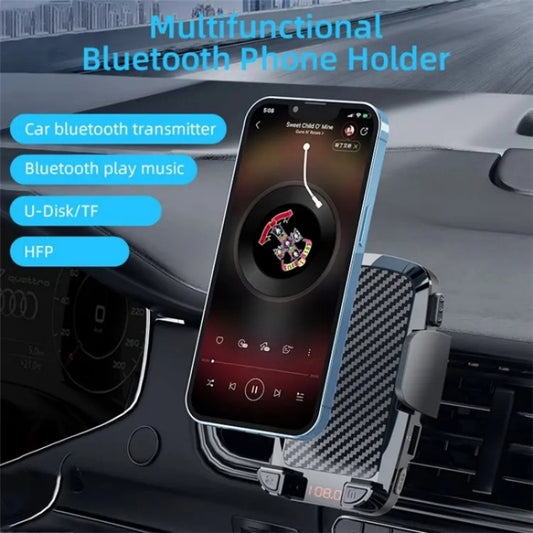 CS14 Car Interior Air Vent Mount Phone Stand MP3 Player FM Bluetooth Transmitter by bashfashion