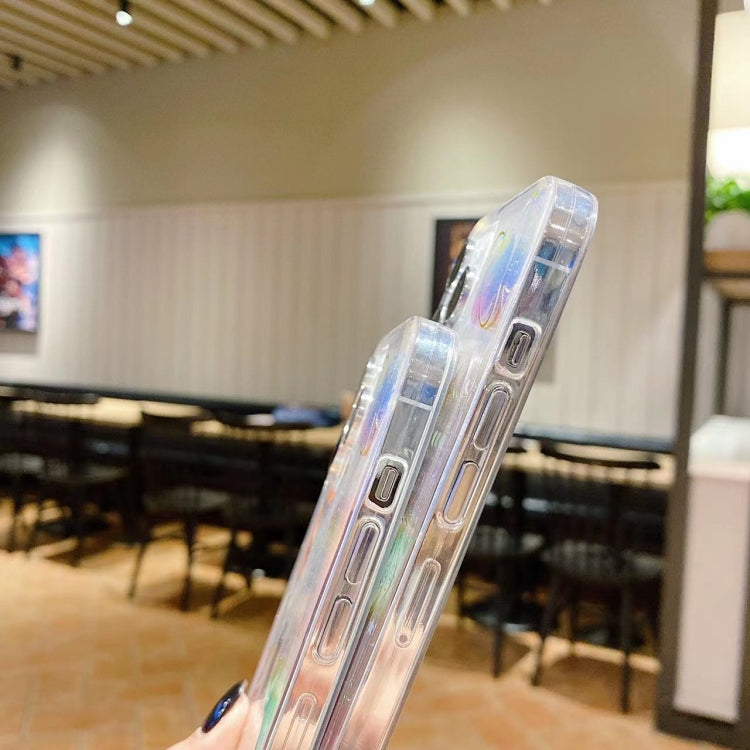 For iPhone 16e Cosmic Star Glitter Epoxy TPU Phone Case(Transparent) by bashfashion