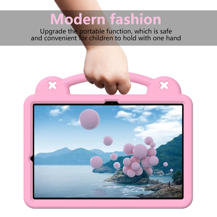 For Samsung Galaxy Tab S10+12.4 X820 Handle Kickstand Children EVA Shockproof Tablet Case(Pink) by bashfashion