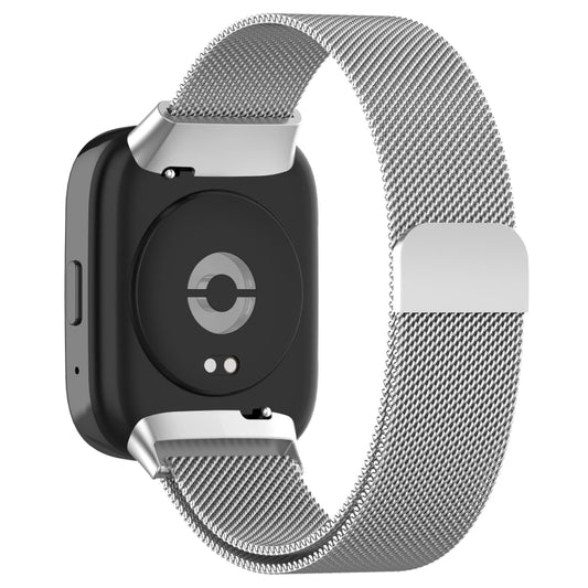 For Redmi Watch 3 Active Milan Magnetic Steel Mesh Watch Band(Silver) by bashfashion