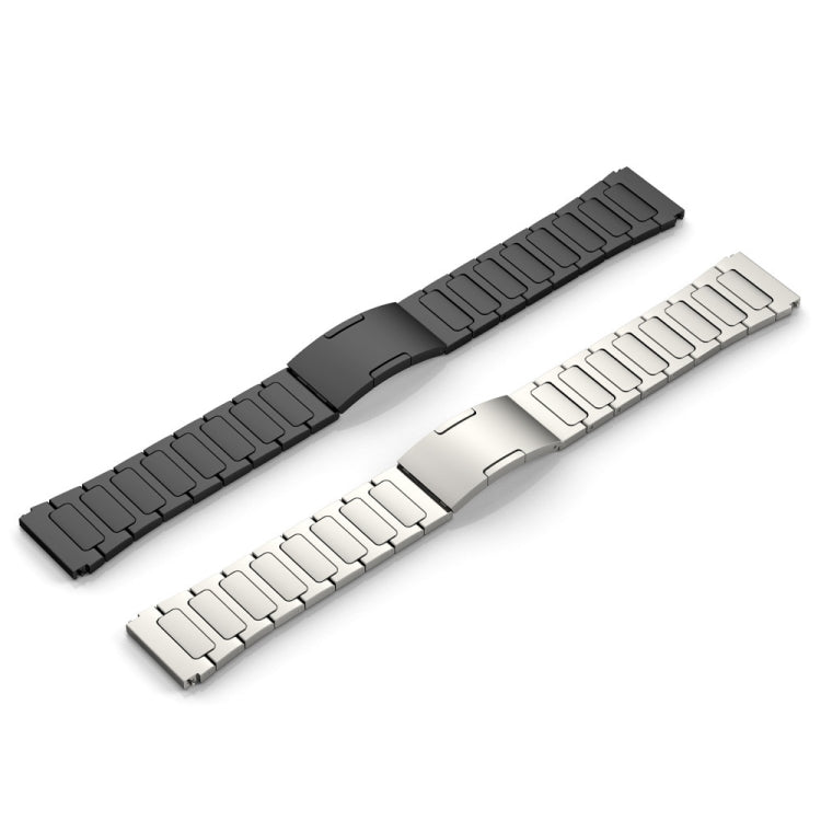 For Xiaomi Haylou RS4 LS12 22mm I-Shaped Titanium Alloy Watch Band(Black) by bashfashion