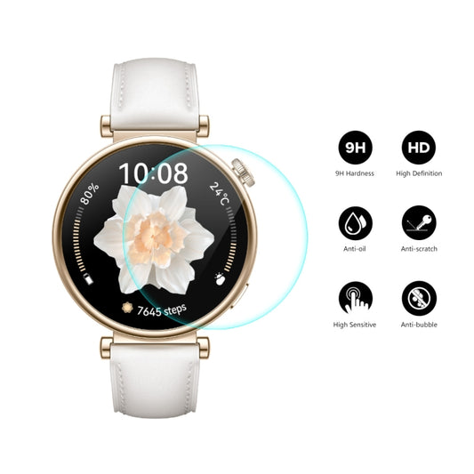 For Huawei Watch GT 4 41mm 10pcs ENKAY Hat-Prince 0.2mm 9H Tempered Glass Screen Protector Watch Film by ENKAY