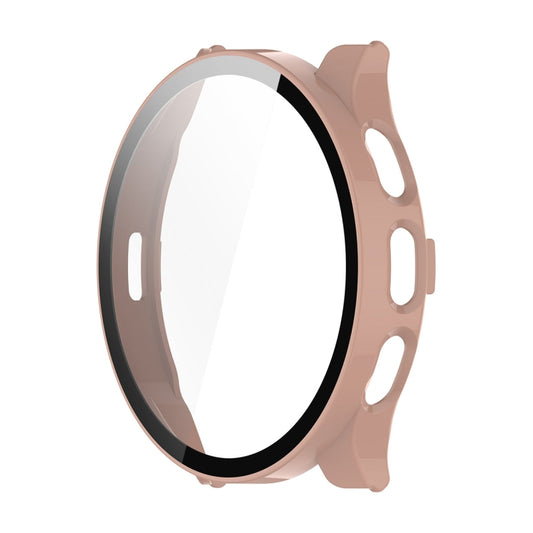 For Garmin Venu 3 ENKAY Hat-Prince Full Coverage Tempered Glass Film Integrated PC Watch Cover(Pink) by ENKAY