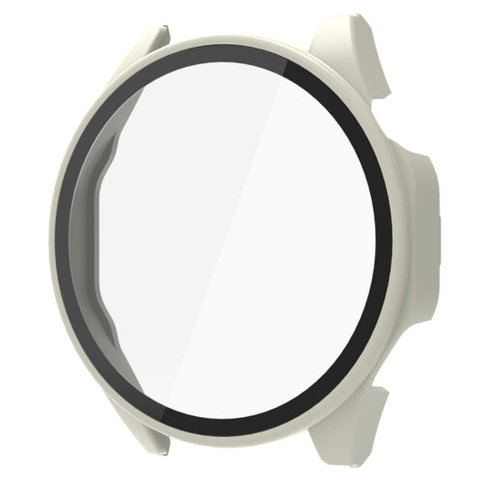 For Huawei Watch GT 4 41mm PC + Tempered Film Integrated Watch Protective Case(Ivory White) by bashfashion