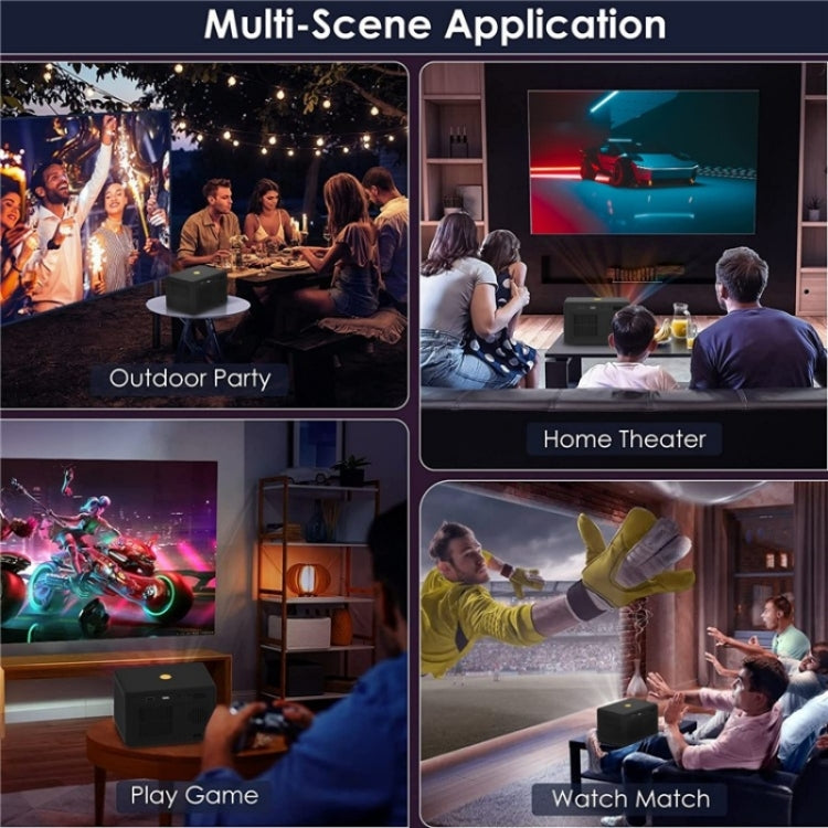 Y7 Portable HD Projector Media Player(UK Plug) by bashfashion