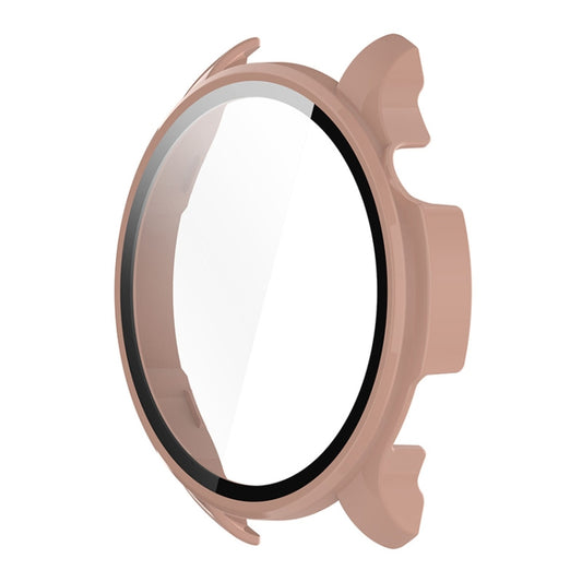 For Amazfit Balance A2286 ENKAY Hat-Prince Full Coverage Tempered Glass Film Integrated PC Watch Case(Pink) by ENKAY