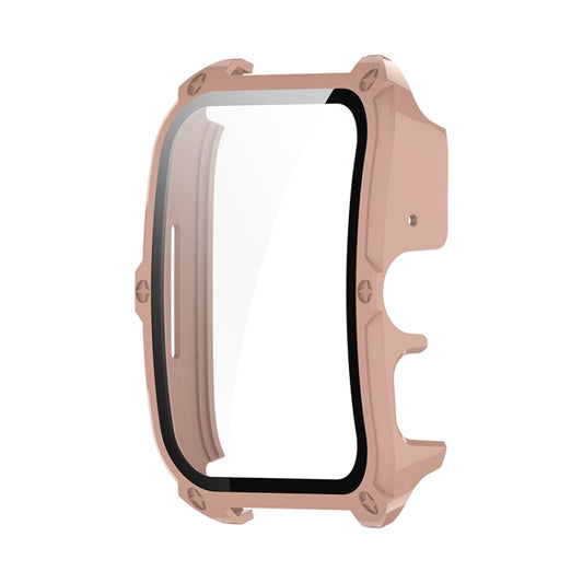 For OPPO Watch 4 Pro ENKAY Hat-Prince Full Coverage Tempered Glass Film Integrated PC Watch Cover(Pink) by ENKAY