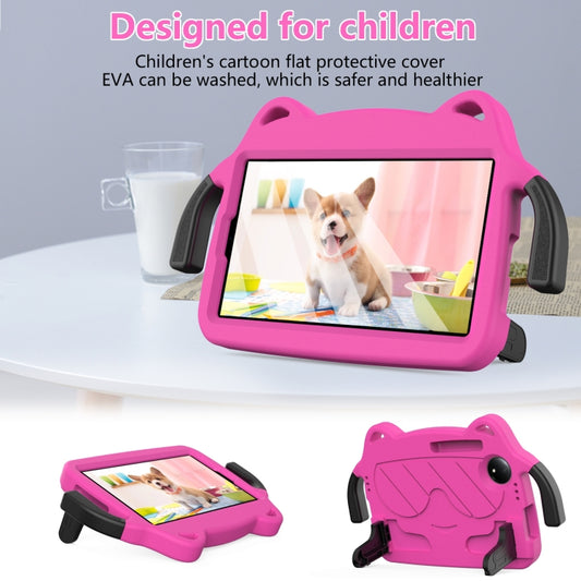 For Xiaomi Redmi Pad 4G SE 8.7 2024 Ice Baby EVA Shockproof Hard PC Tablet Case(Rose Red+Black) by bashfashion