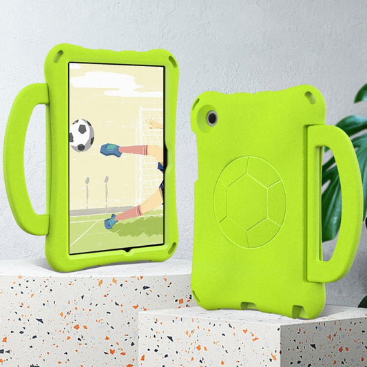 For Samsung Galaxy Tab A8 10.5 2021 Handle Football Shaped EVA Shockproof Tablet Case(Grass Green) by bashfashion