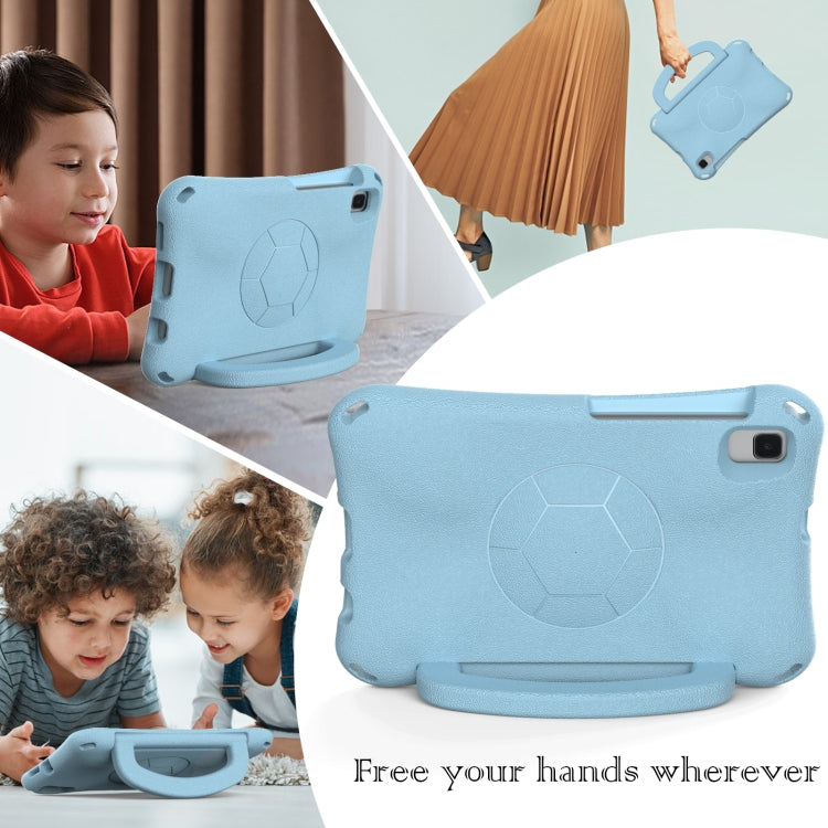 For Samsung Galaxy Tab A 8.0 T290/T295 Handle Football Shaped EVA Shockproof Tablet Case(Light Blue) by bashfashion