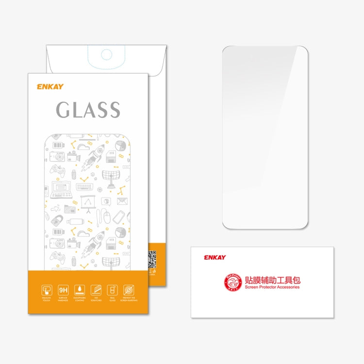 For Nothing Phone 2a ENKAY 9H Big Arc Edge High Aluminum-silicon Tempered Glass Film by ENKAY