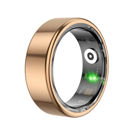 R02 SIZE 11 Smart Ring, Support Heart Rate / Blood Oxygen / Sleep Monitoring / Multiple Sports Modes(Rose Gold) by bashfashion