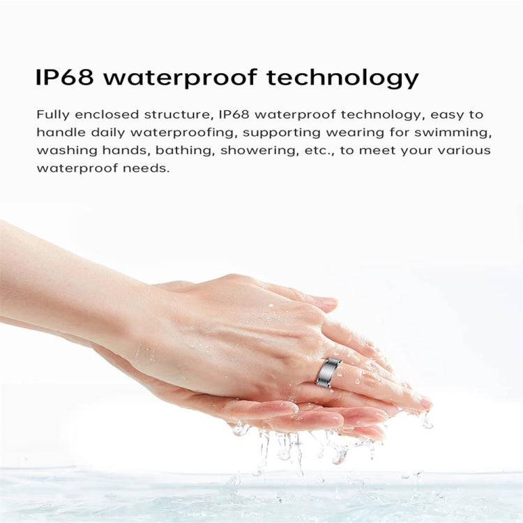 R3 SIZE 18 Smart Ring, Support Heart Rate / Blood Oxygen / Sleep Monitoring(White) by bashfashion