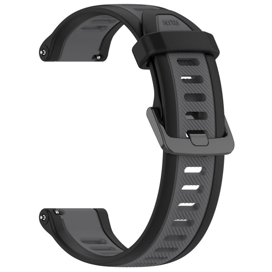 For Xiaomi Watch S2 22mm Two Color Textured Silicone Watch Band(Grey+Black) by bashfashion