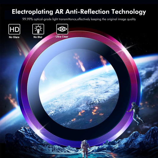 For iPhone 15 / 15 Plus ENKAY Hat-Prince AR 9H Rear Lens Aluminium Alloy Tempered Glass Film(Black) by ENKAY