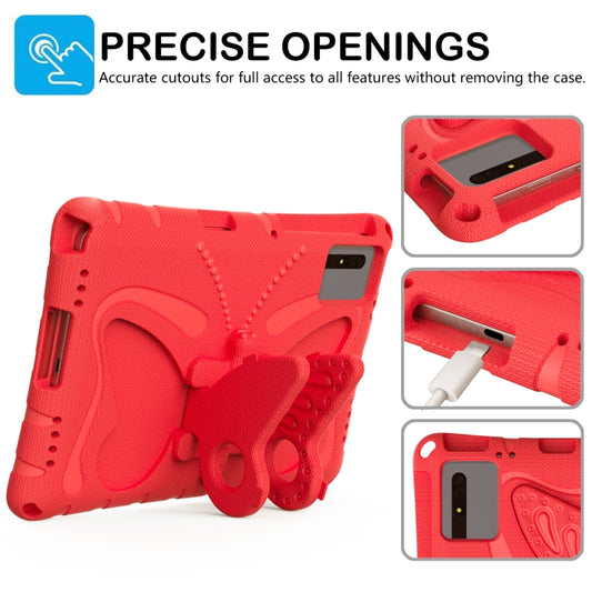 For Samsung Galaxy Tab S9 11 X710 Butterfly Bracket EVA Shockproof Tablet Case(Red) by bashfashion
