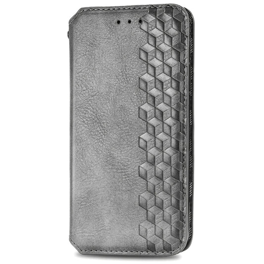 For Sony Xperia 1 VI Cubic Grid Pressed Magnetic Leather Phone Case(Gray) by bashfashion