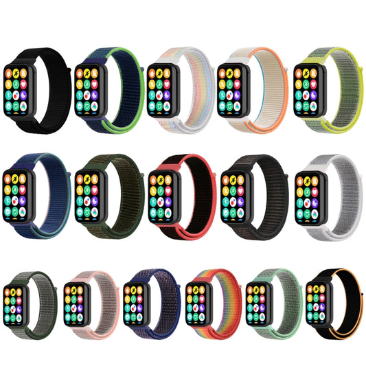 For Rendmi Watch 4 Nylon Loop Hook And Loop Fastener Watch Band(Dark Black) by bashfashion