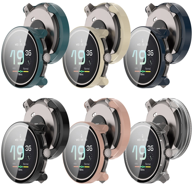 For Suunto Race PC + Tempered Glass Film Integrated Watch Protective Case(Black) by bashfashion