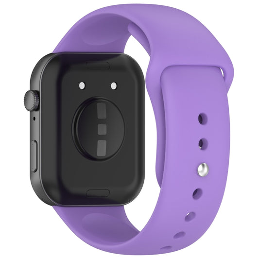 For Huawei Watch Fit3 Solid Color Reverse Buckle Silicone Watch Band(Purple) by bashfashion