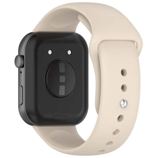 For Huawei Watch Fit3 Solid Color Reverse Buckle Silicone Watch Band(Ivory White) by bashfashion