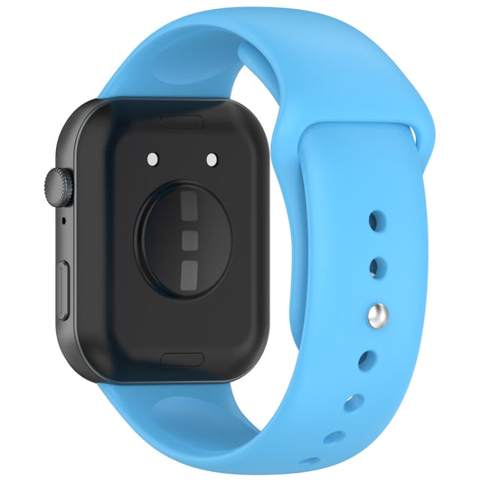 For Huawei Watch Fit3 Solid Color Reverse Buckle Silicone Watch Band(Sky Blue) by bashfashion