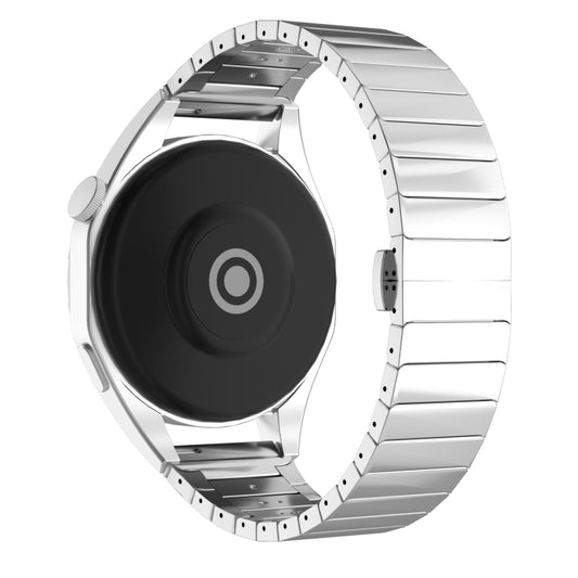 For Ticwatch Pro3 Ultra 22mm One Bead Paint Butterfly Buckle Alloy Watch Band(Silver) by bashfashion