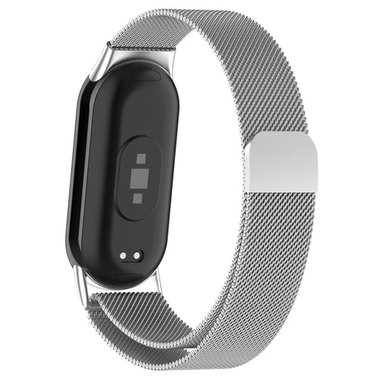 For Xiaomi Smart Band 10 / 9 / 8 Milan Magnetic Stainless Steel Watch Band(Silver) by bashfashion