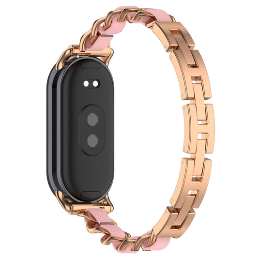 For Xiaomi Smart Band 10 / 9 / 8 Fashion Bracelet Metal Watch Band(Rose Gold) by bashfashion